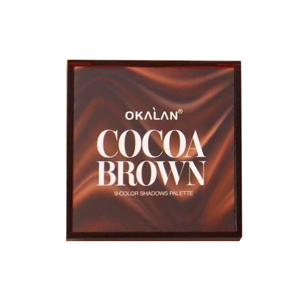 OKALAN Cocoa Brown 9 Color Eyeshadow Palette