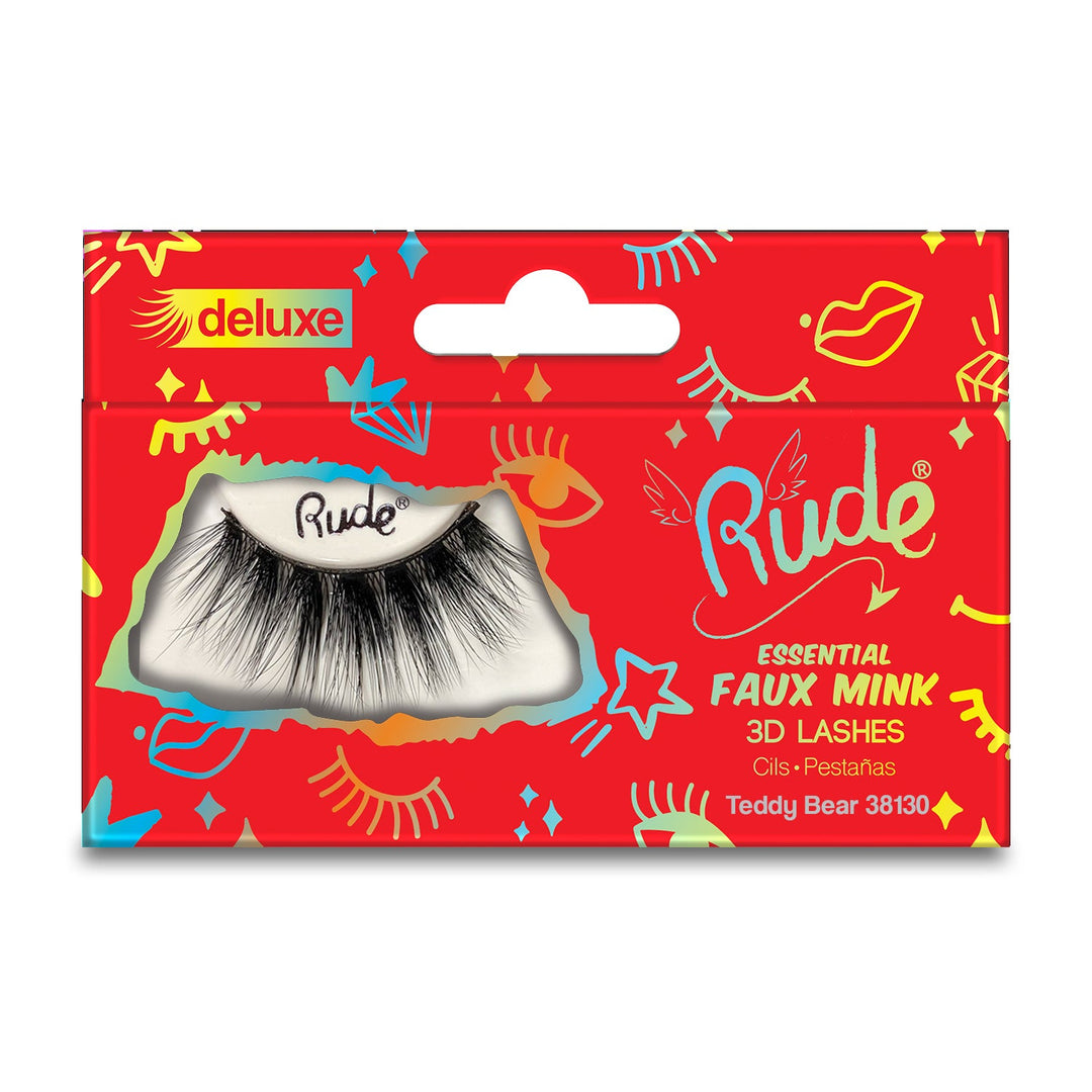 RUDE Essential Faux Mink Deluxe 3D Lashes