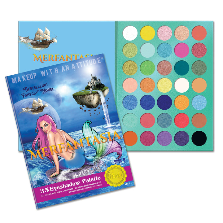 RUDE Merfantasia 35 Color Eyeshadow Palette Book 8