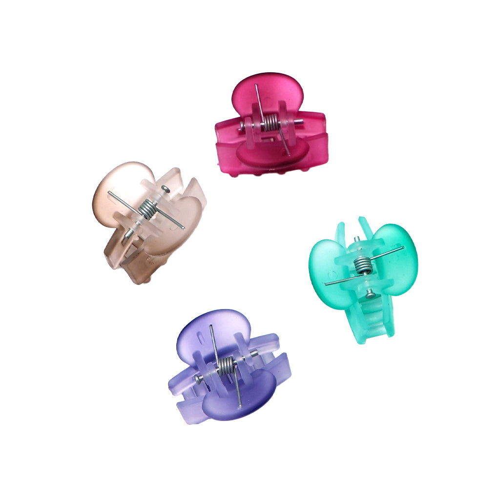 FASHIONJEWELRY Small Square Claw Hair Clip Pack of 4