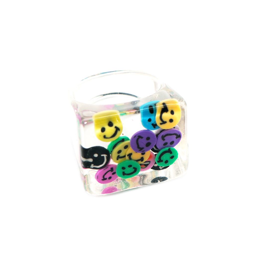 FASHIONJEWELRY R817 Smiley Face Ring