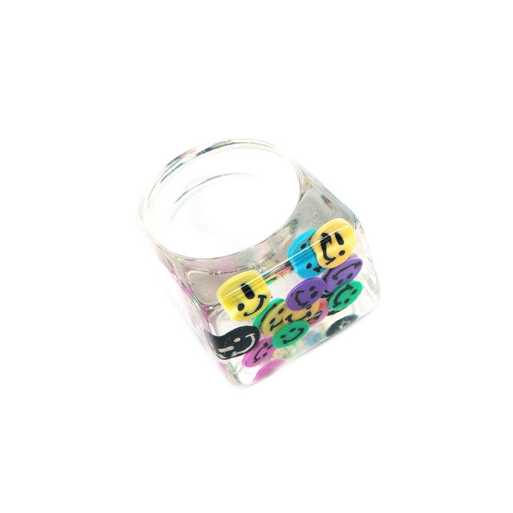 FASHIONJEWELRY R817 Smiley Face Ring