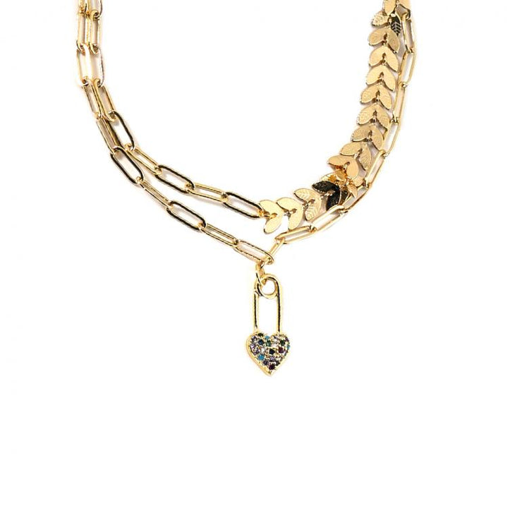 COREBEAUTY Leaf Gold Bracelet