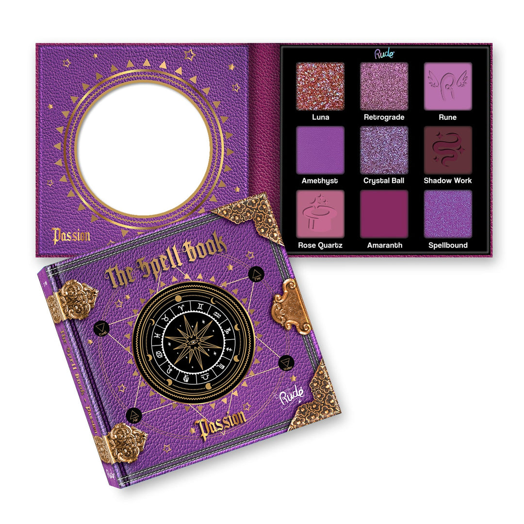 RUDE The Spell Book Smooth And Blendable 9 Color Eyeshadow Palette