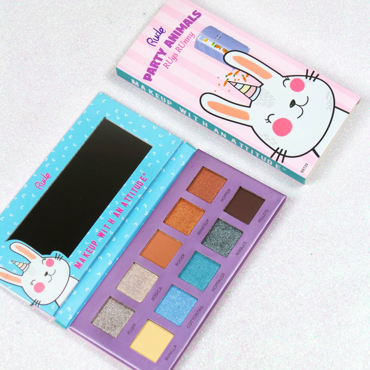 RUDE Party Animals 10 Color Eyeshadow Palette
