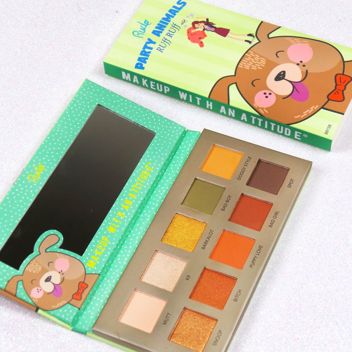 RUDE Party Animals 10 Color Eyeshadow Palette