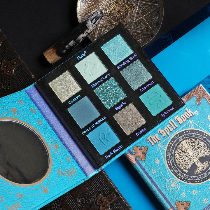 RUDE The Spell Book Smooth And Blendable 9 Color Eyeshadow Palette